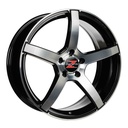 Barzetta Inverno Black Polished 8.5x20 5/108 ET40 CB65.1